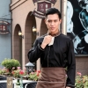waier black shirt + coffee apron 